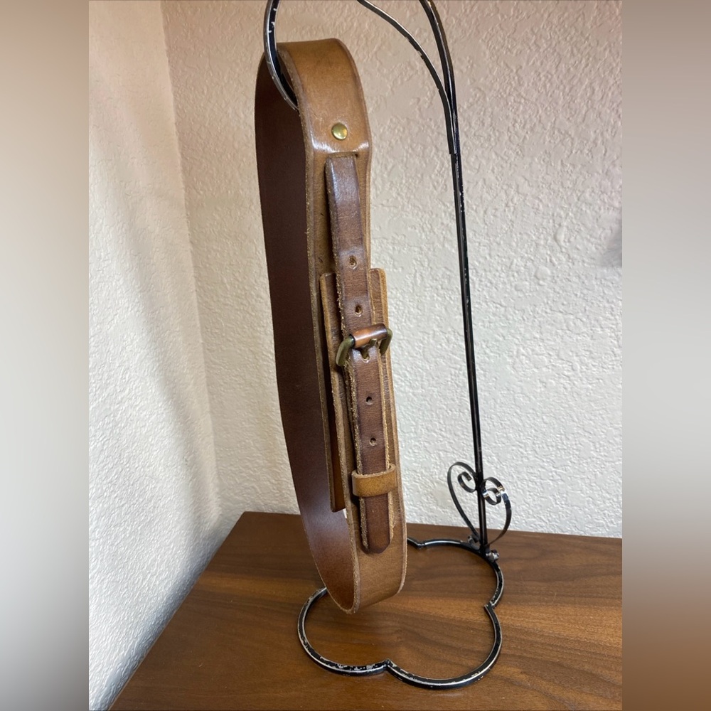 Ann Taylor Loft Women's Brown‎ 1.5" Leather Belt Size Small Layered Length 40”